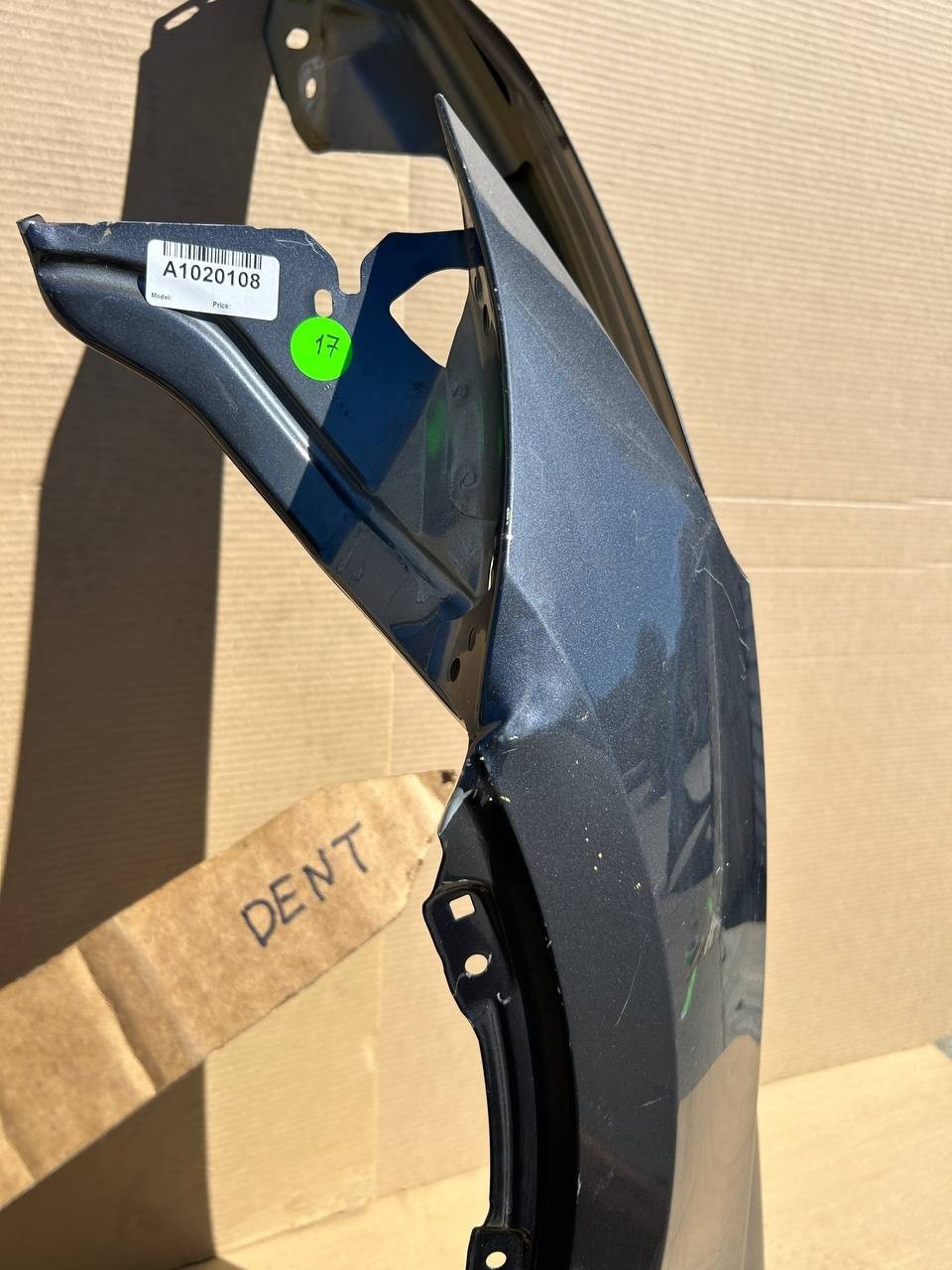 ✅2017-2024 Tesla Model Y Front Left Fender Black OEM w/dent snd scratches