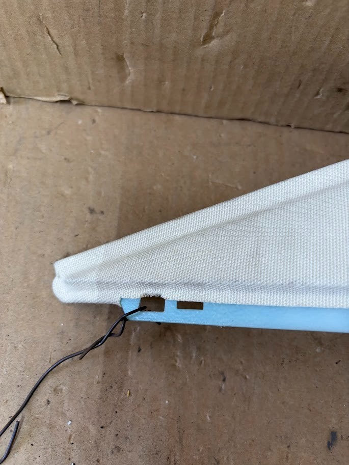 ✅ 12-20 Tesla Model S Rear Left Side C-Pillar Upper Trim White OEM 1002510-00-C