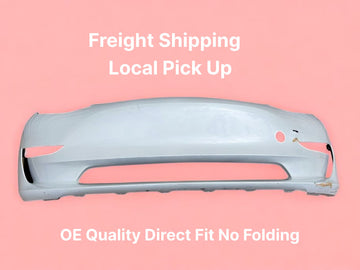 ✅2017-2023 Tesla Model 3 Front Bumper Cover White No Sensors/ cracked