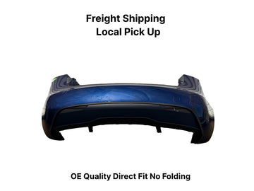 ✅24 Tesla Model 3 Highland Rear Bumper Cover Blue +Lower Valance 2013443/cracked