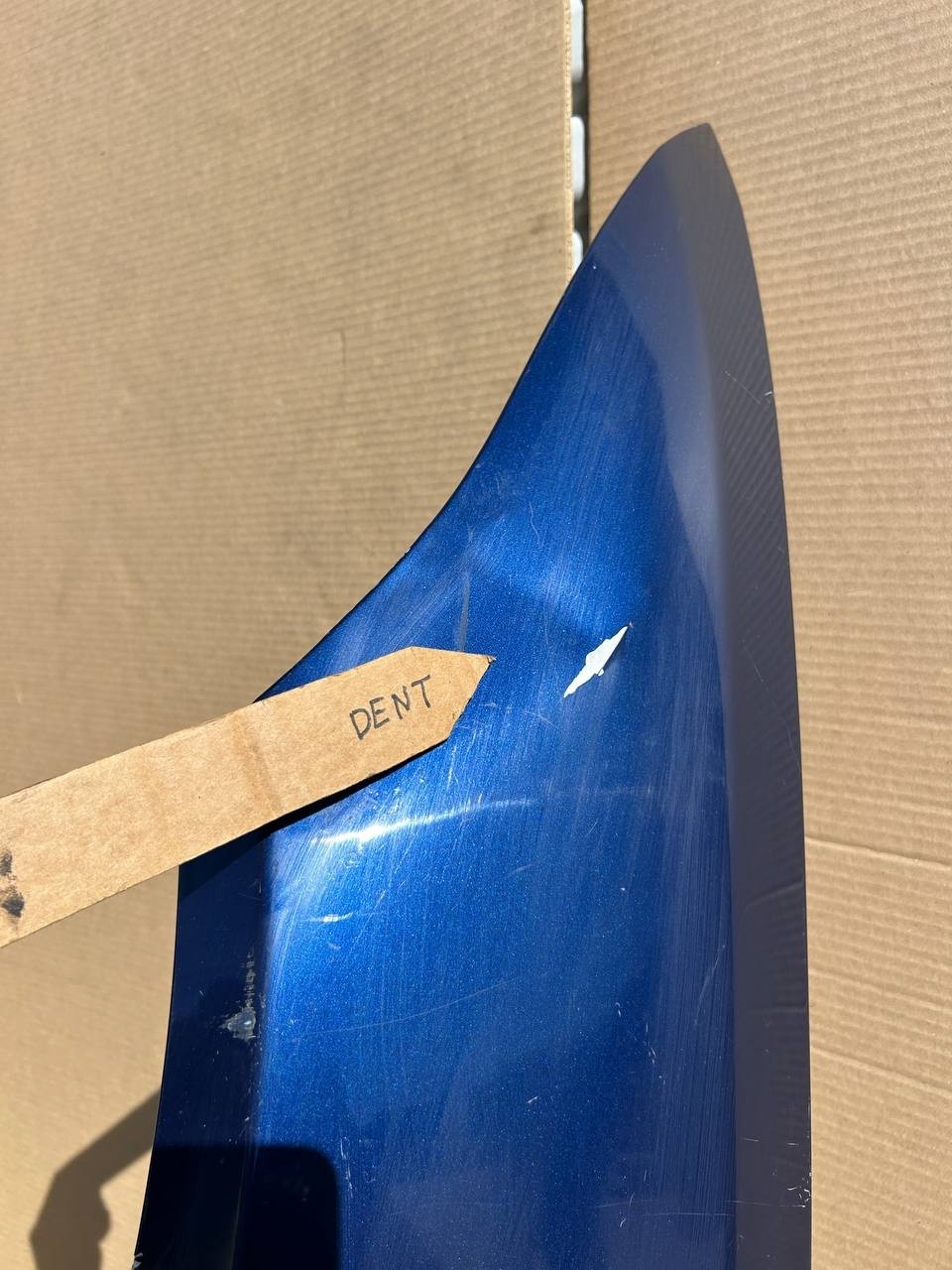 ✅21+ Tesla Model S Front Left Side Fender Shell Panel Blue w/dent and scratches