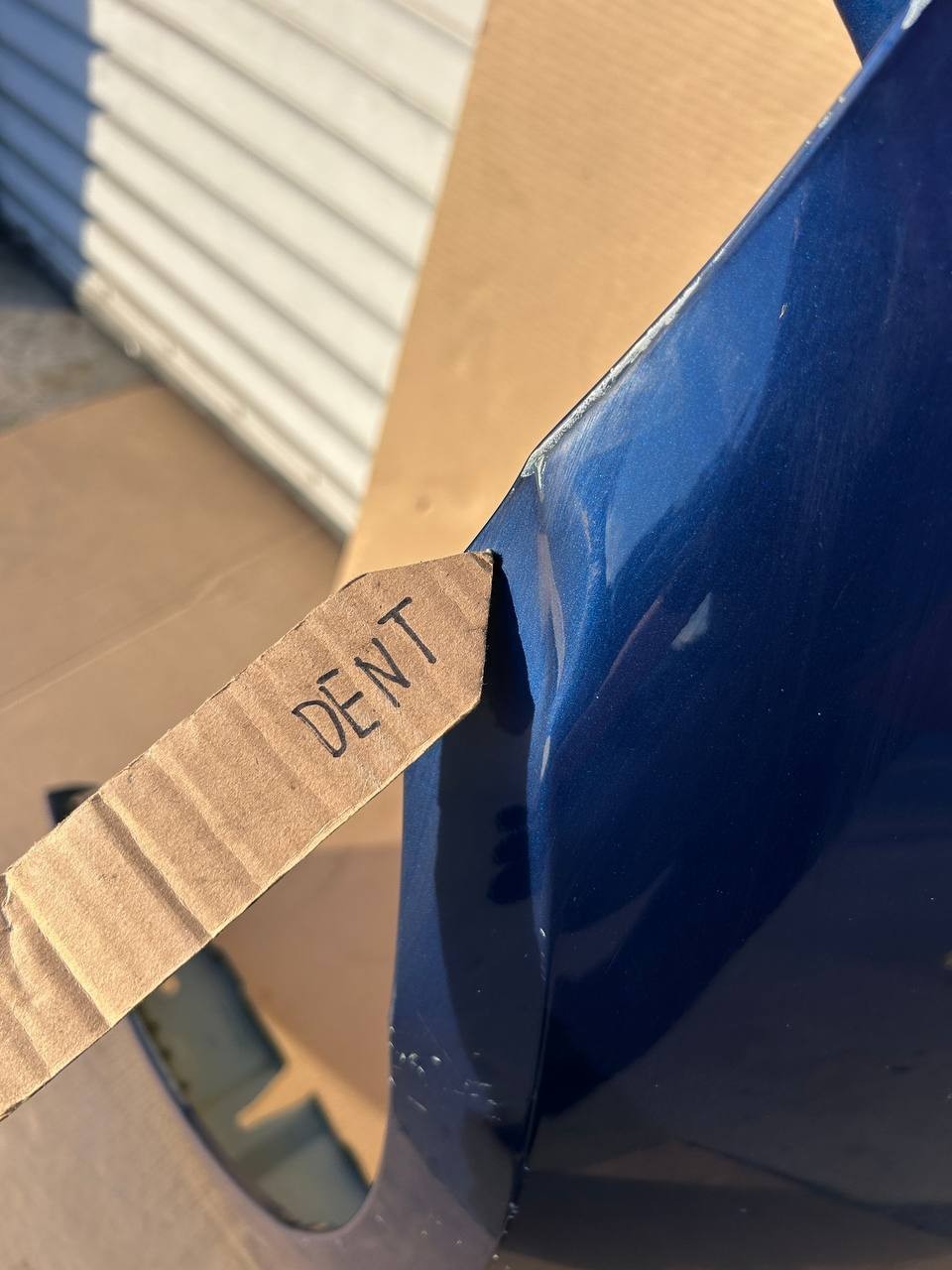 ✅2017-2023 Tesla Model 3 Front Left LH Side Fender Blue w/dent and scratches