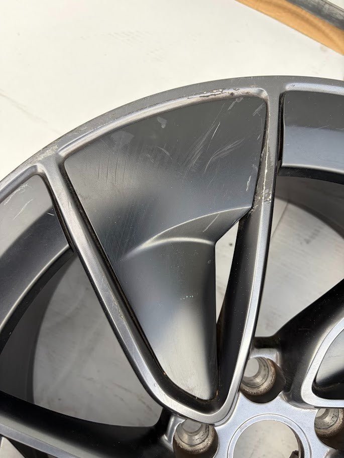 ✅24-25 Tesla Model 3h Rear Wheel Rim 20x10.0J ET45 Gray 1344226-00-B w/covers