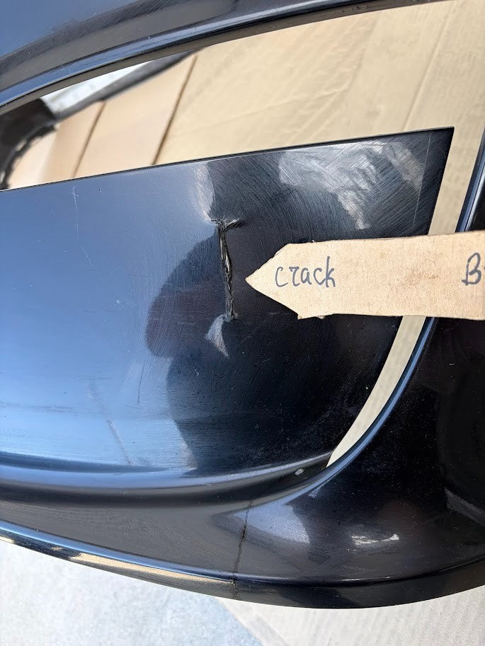 ✅ 21-26 Tesla Model X Front Bumper Cover Black /cracked