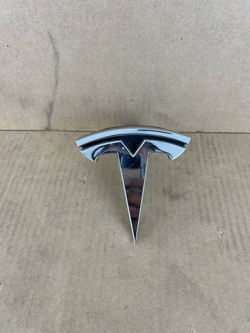 ✅ 16+ Tesla Model X Front T Badge Emblem Logo Bumper Hood 1047884-00-E Chrome