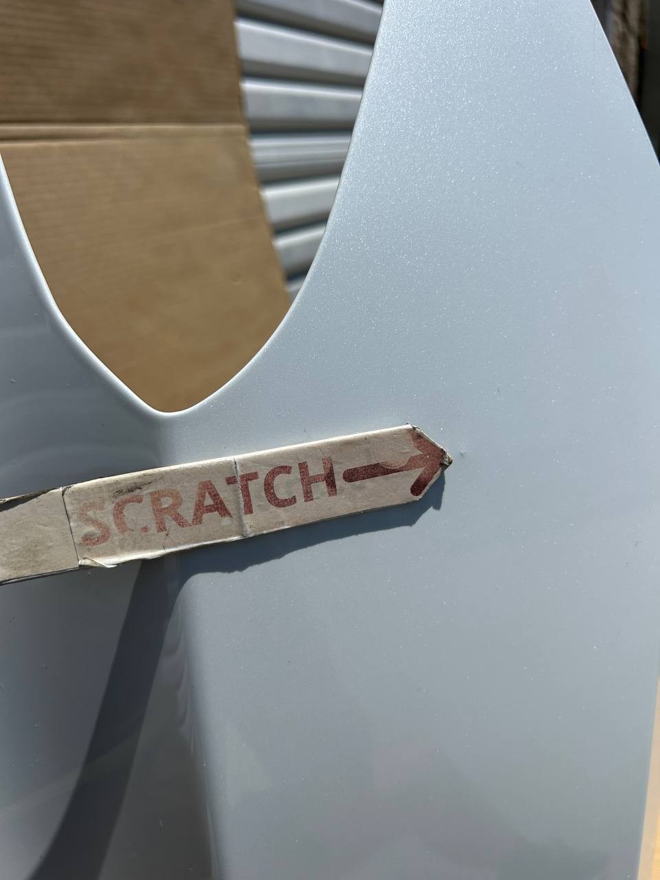 ✅2021-2025 Tesla Model Y Front Right Side Fender White 1493452/scratched
