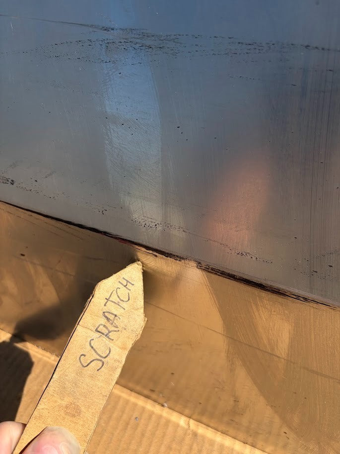 ✅24-25 Tesla Cybertruck Front Left Side Door Shell Silver 1814849-00-A/scratched