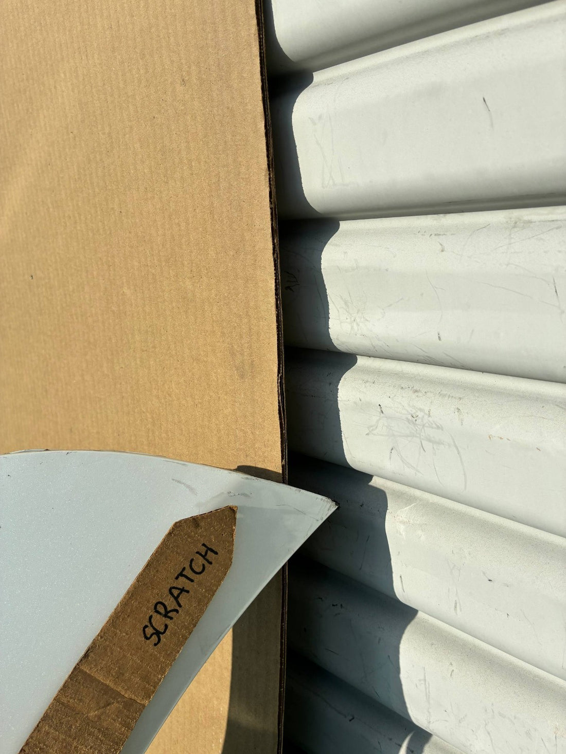 ✅ 12-15 Tesla Model S MS Front Bumper Cover White No Sensors w/scratches