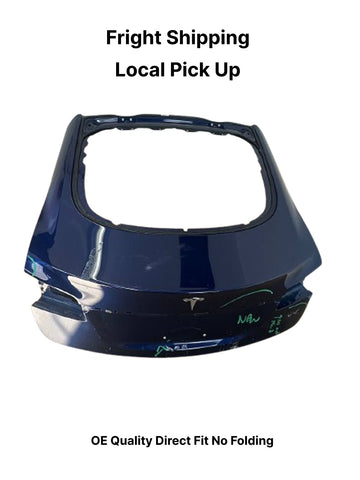 ✅ 2021+ OEM Tesla Model S Trunk Hatch Lid Blue 1671406 w/dent