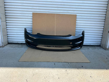 ✅2017 - 2023 Tesla Model 3 Front Bumper Cover Black OEM 1089450/scratched