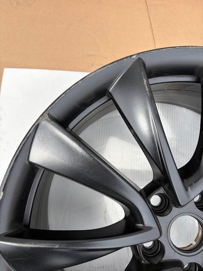 ✅17-21 Tesla Model 3 20" 20x8.5J+35mm Black Wheel Rim 1044227-00-B