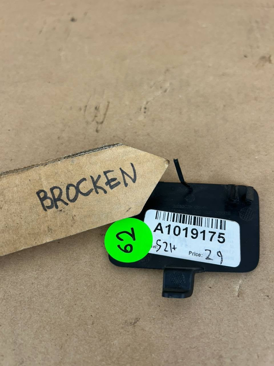 ✅ 2021-2023 Tesla Model S Rear Bumper Tow Hook Cover 1565572-00-C /broken