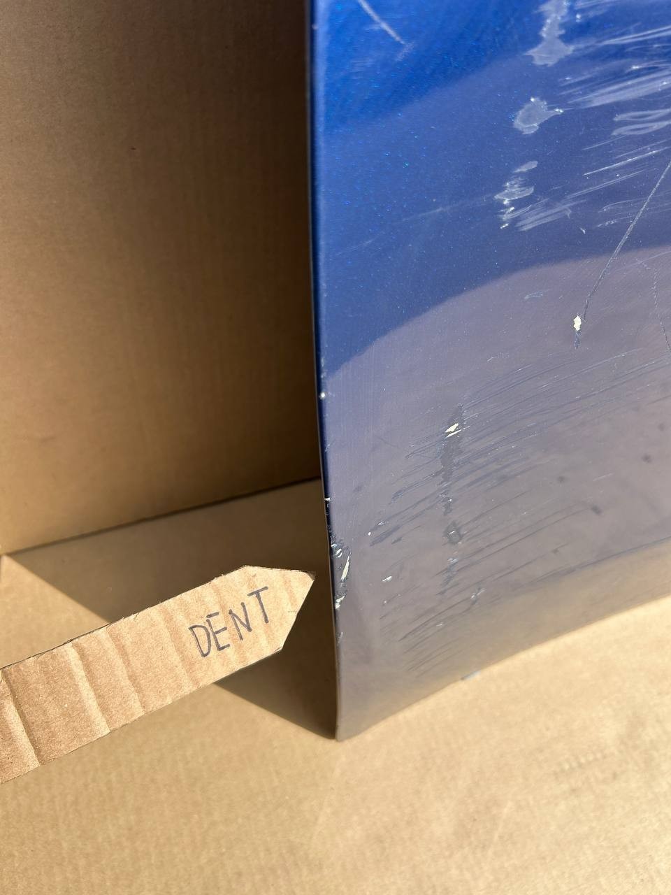 ✅20-24 Tesla Model Y Front Left Side Door Shell Blue OEM w/dent
