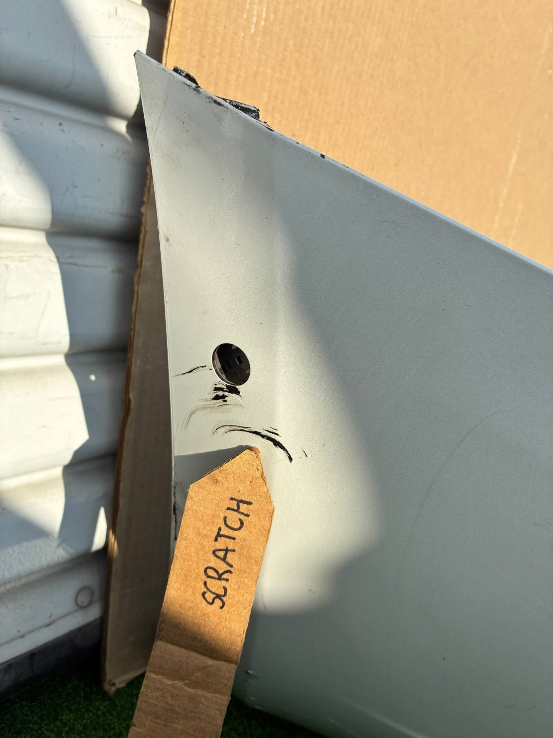 ✅ 2017-2023 Tesla Model 3 Rear Bumper Cover White w/Sensor Holes w/scratches