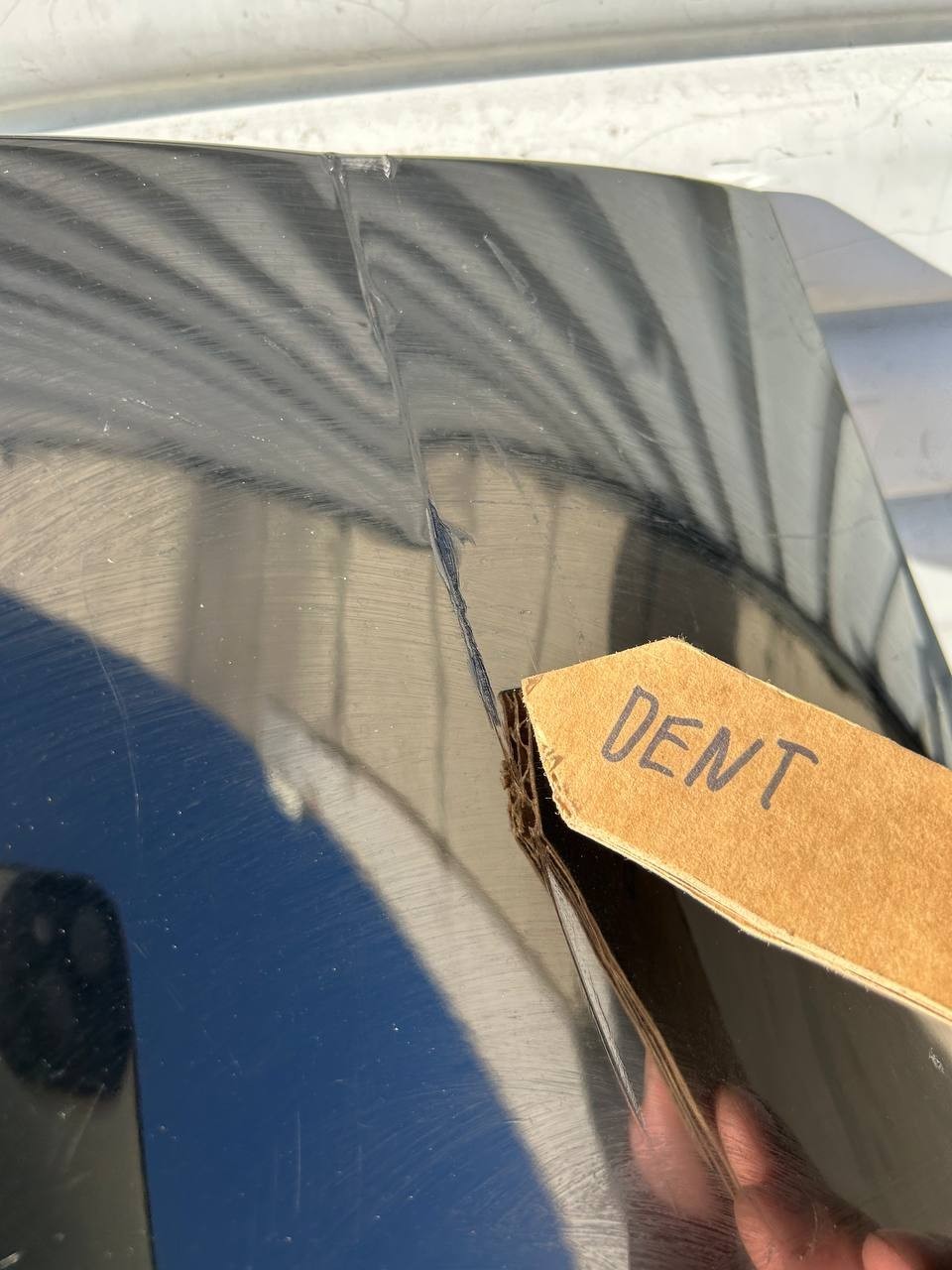 ✅ 20-22 Tesla Model Y Rear Bumper Cover w/dent and scratches
