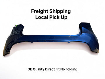 ✅ 20-22 Tesla Model Y Rear Bumper Cover Blue no/Sensors w/bent