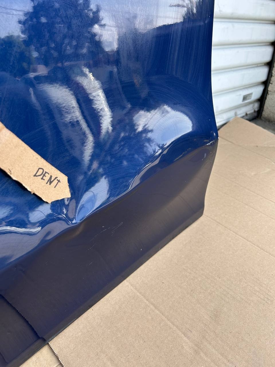 ✅2020-2024 Tesla Model Y Left Front Side Door Shell Blue OEM w/dent