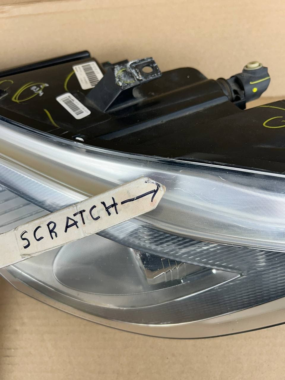✅12-16 Tesla Model S Front Left Side Headlight Lamp Xenon 6005906-00-C w/scratch