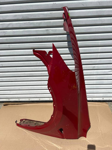 ✅2017-2024 Tesla Model Y Front Left Side Fender Red w/dent and scratches