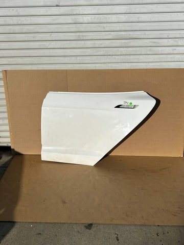 ✅12-20 OEM Tesla S Rear Left Driver Side Door Shell White Panel