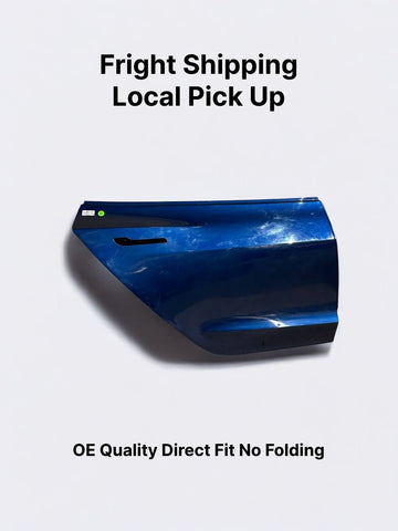 ✅ 17-23 Tesla Model 3 Rear Right Passenger Side Door Shell Blue w/dent