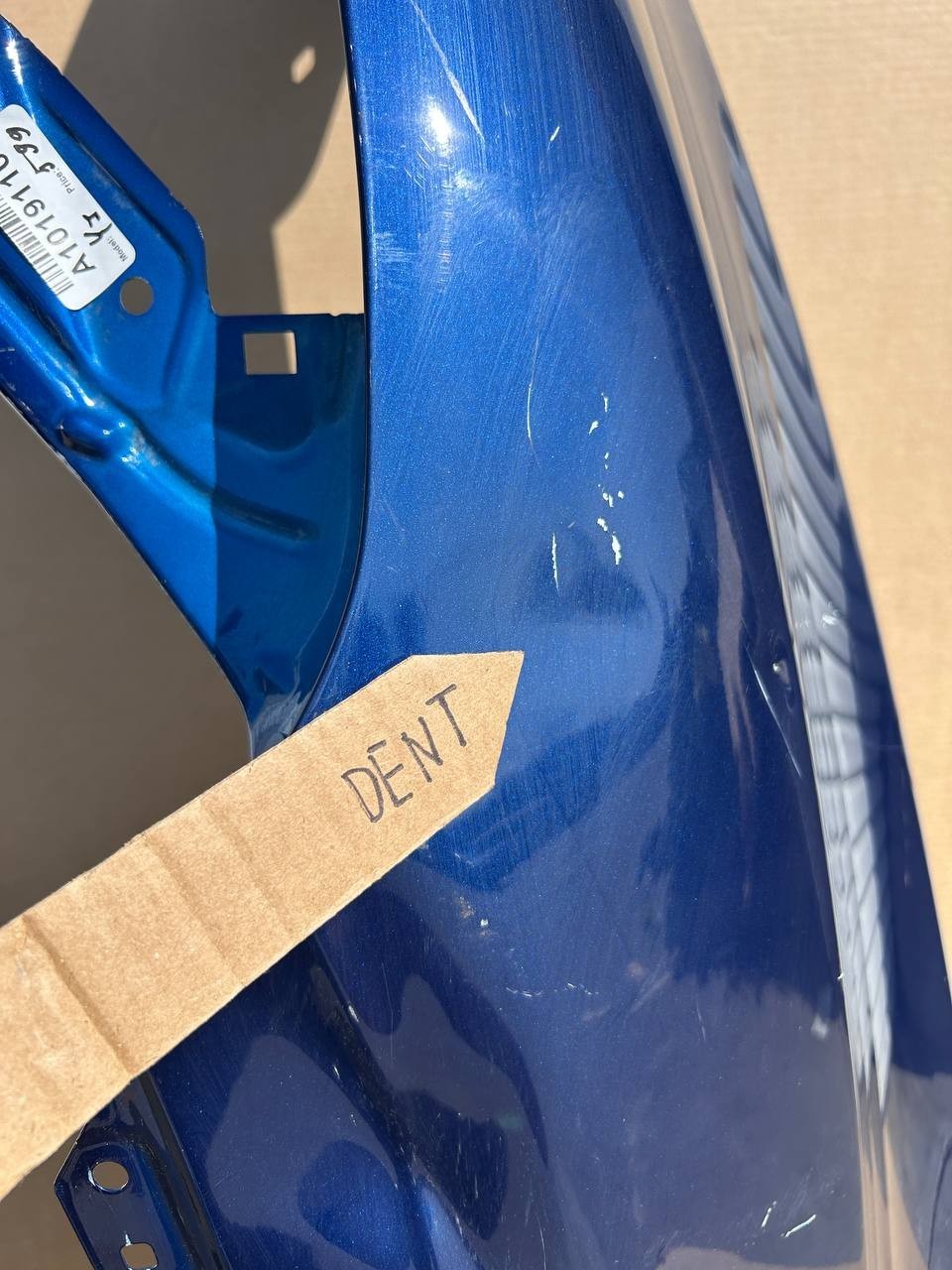 ✅2025+ Tesla Model Y Front Left Driver Side Fender Blue w/dent and scratches