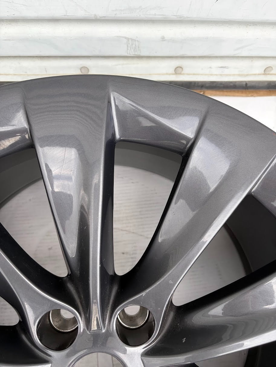 ✅ 16-20 Tesla Model X 20" 20x10J+35mm Front Wheel Rim Gray 1027225-00-B