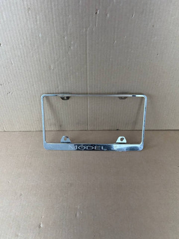 ✅ OEM Tesla Model 3 License Plate Frame Chrome Stainless Steel 1138982-00-A