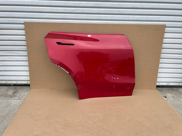 ✅2020-2023 Tesla Model Y Rear Right Door Shell Skin Red OEM w/dent and scratches
