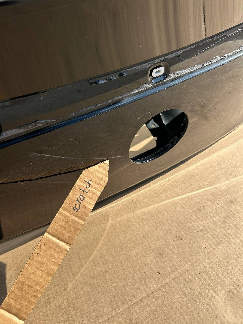 ✅17-22 Mercedes GLC43 AMG Coupe Tailgate Liftgate Black A2547421600 w/scratches