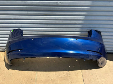 ✅2021-2023 Tesla Model 3 Rear Bumper Cover Blue /damaged