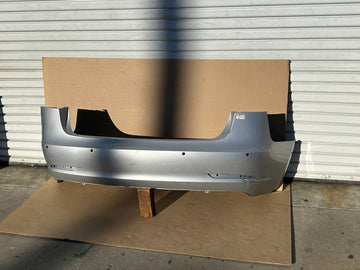 ✅ 2017-2023 Tesla Model 3 Rear Bumper Cover Silver w/ Sensor Holes OEM  w/dent