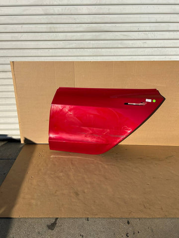 ✅2017-2023 Tesla Model 3 Rear Left Side Door Shell Red 1081440 w/dent