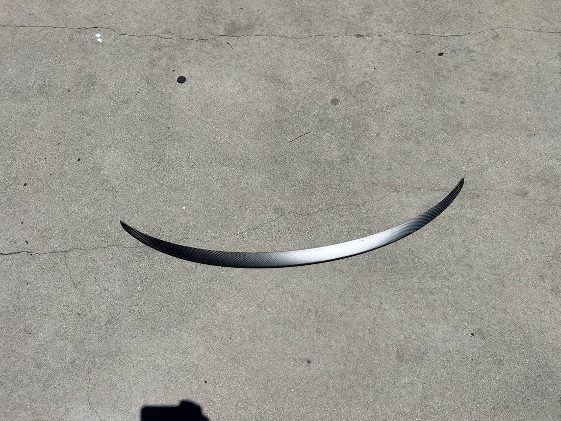 ✅ 20 23 TESLA MODEL Y TRUNK BLACK CARBON FIBER SPOILER WING 1533971-00
