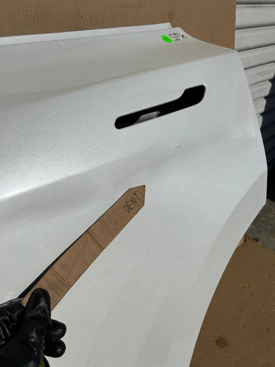 ✅ 2020-2023 Tesla Model Y Rear Left Door Shell Skin White OEM w/dent