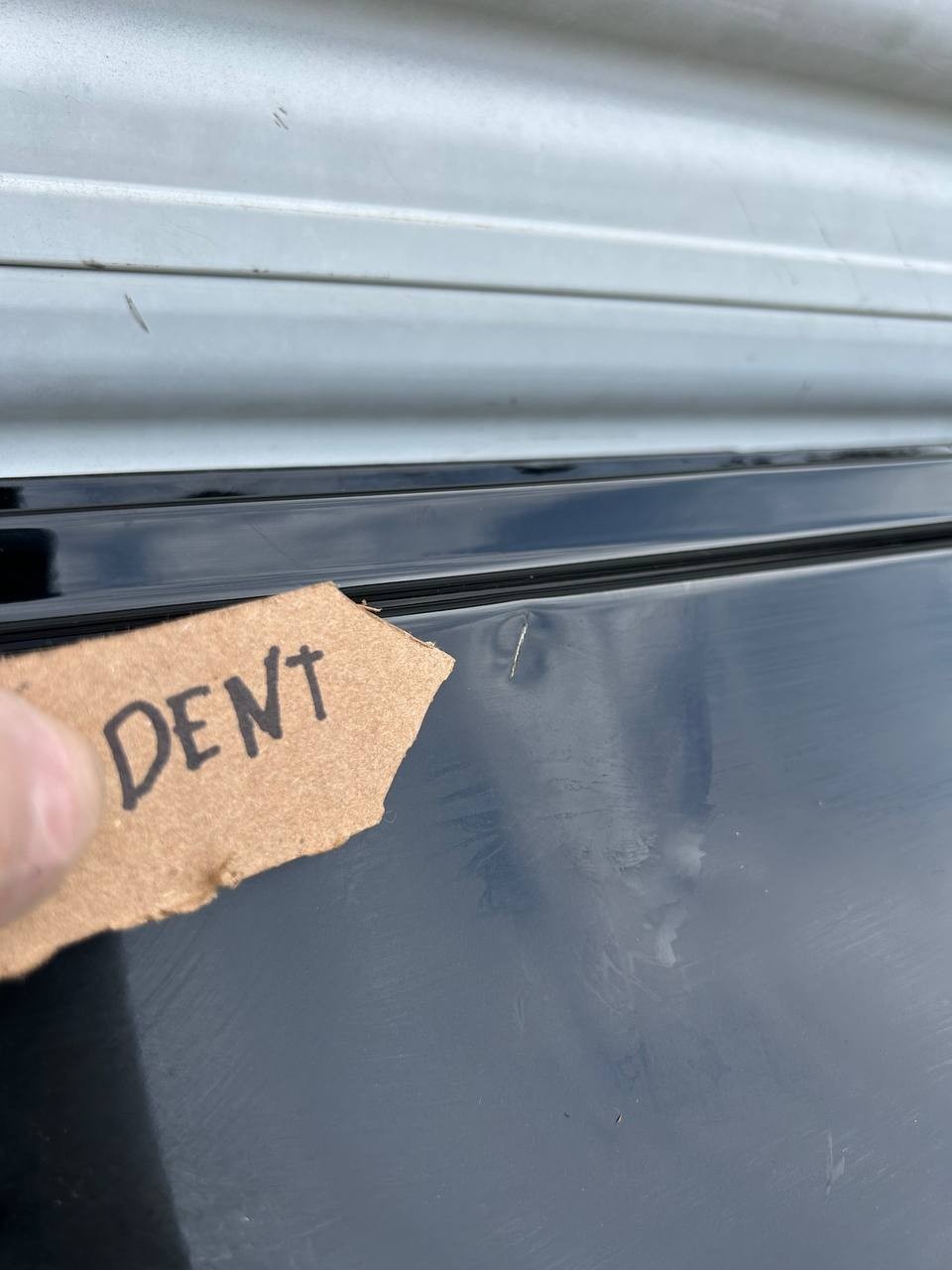 ✅ 2020-2023 Tesla Model Y Rear Left Door Shell Skin Black w/dent and scratches