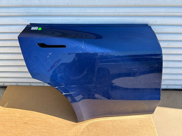 ✅2020-2023 Tesla Model Y Rear Right Door Shell Skin Blue OEM w/scratches