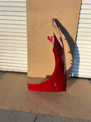 ✅2017-2023 Tesla Model 3 Front Left LH Side Fender Red w/dent and scratches