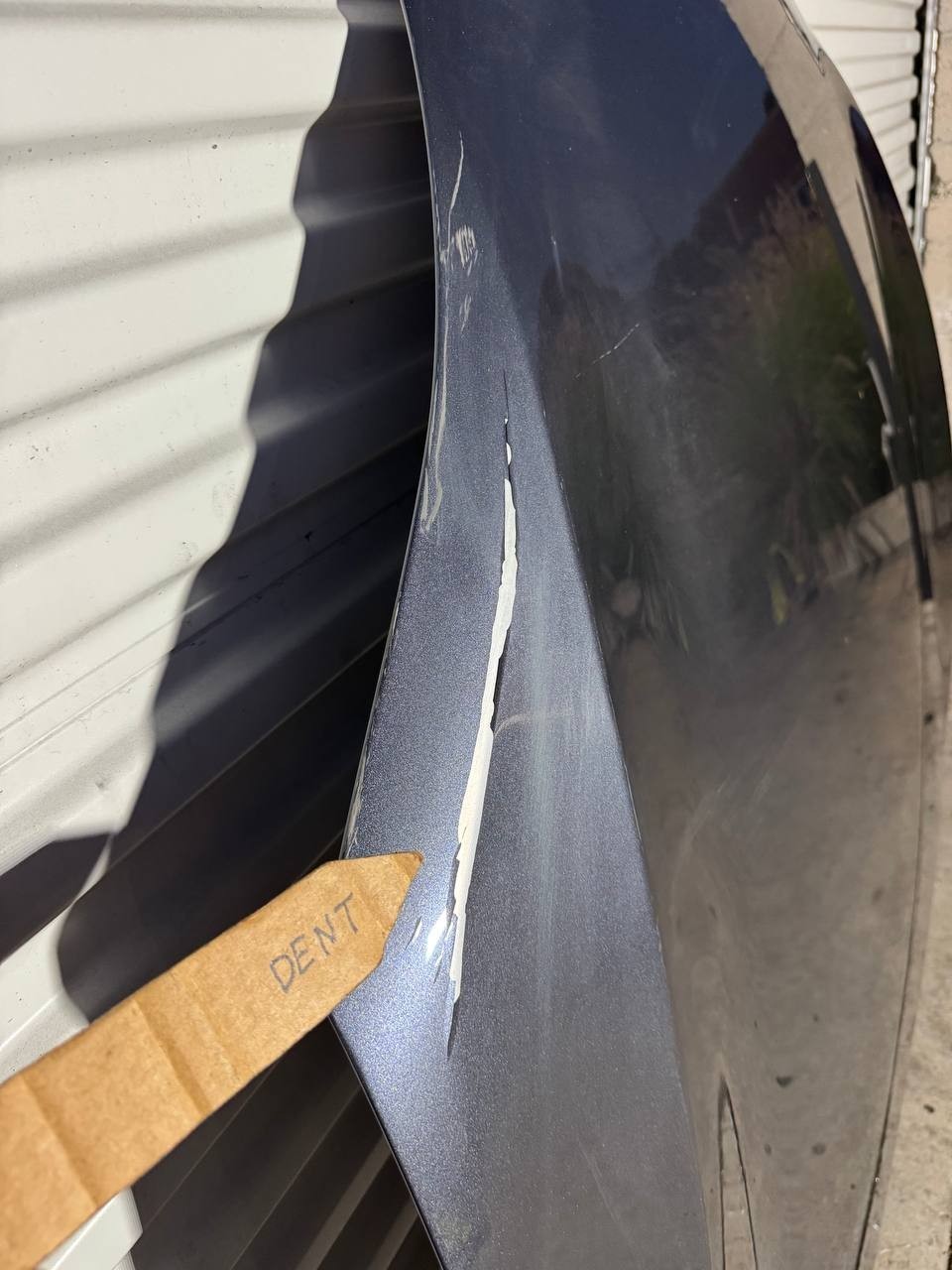 ✅21+ Tesla Model S Front Hood Bonnet Shell Panel Cover Gray w/dent and scratches