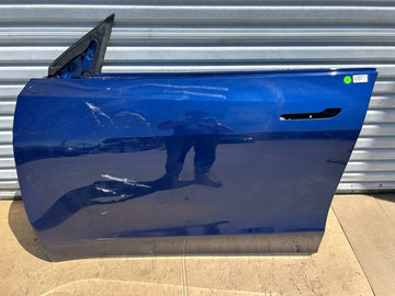 ✅2020-2024 Tesla Model Y Left Front Side Door Shell Blue OEM w/scratches