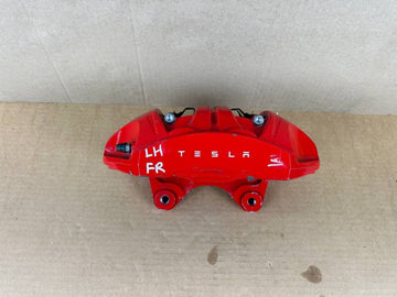 ✅17-23 OEM Tesla Model 3 Performance Front Left Brake Caliper Red 1044641-00-G