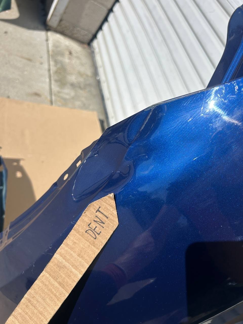 ✅2017-2024 Tesla Model Y Front Left Driver Side Fender Blue w/dent and scratches