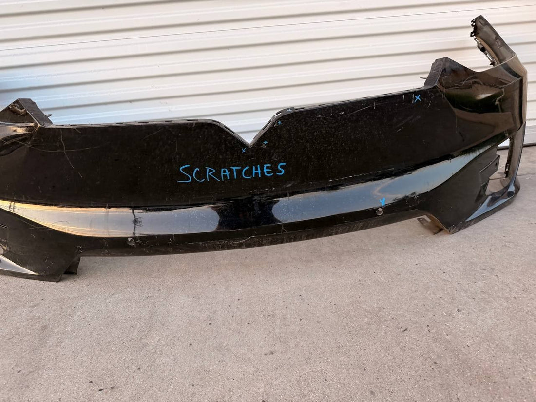 ✅ 16-20 Tesla Model X Front Bumper Cover Black w/Sensor Holes w/scratches
