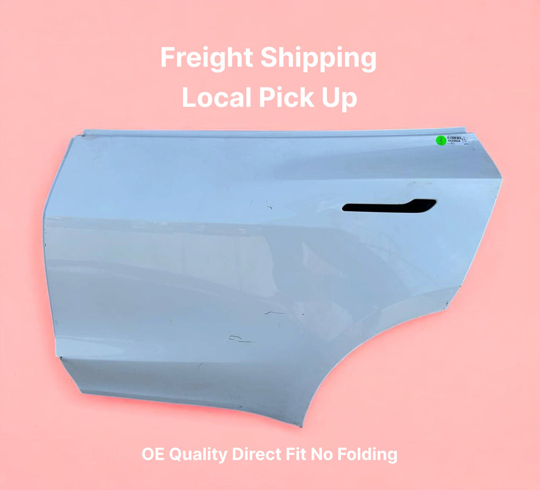 ✅2020-2023 Tesla Model Y Rear Left Door Shell Skin White OEM w/dent