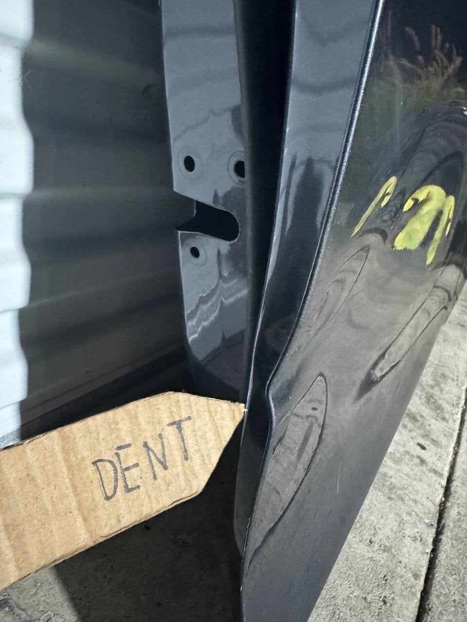 ✅ 17-23 Tesla Model 3 Front Right Passenger Side Door Shell Gray w/dent