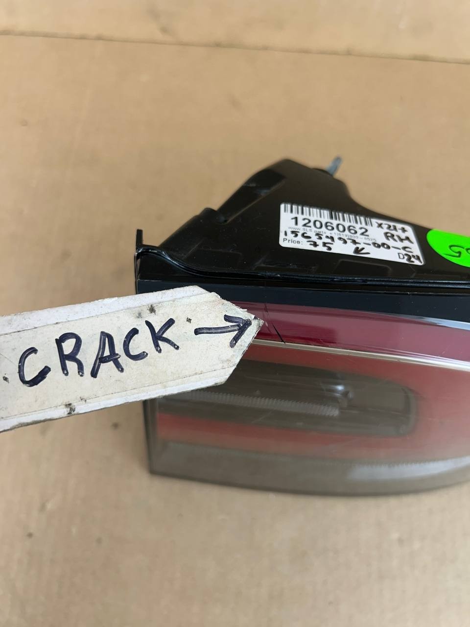 ✅ 21-24 Tesla Model X Right Passenger Outer Tail Light Lamp 1565497-00-C /crack