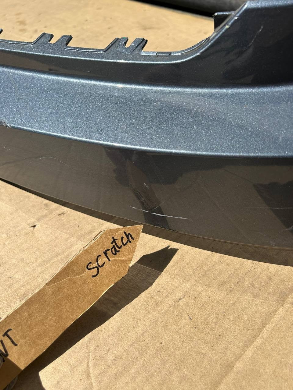✅2022-2023 Lucid Air Rear Upper Bumper Gray OEM P11-E220G1-03 w/scratches