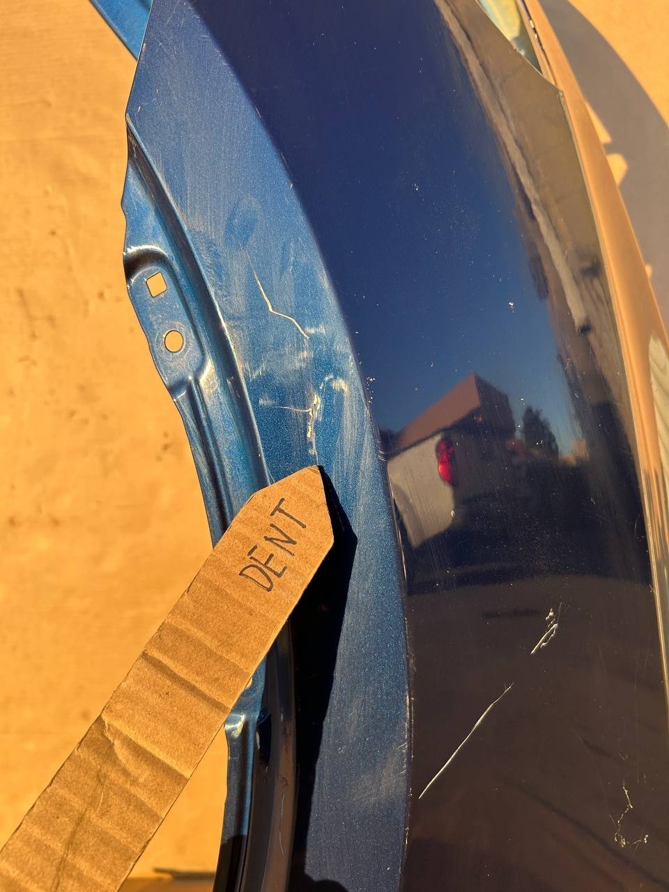 ✅ 2017-2024 Tesla Model Y Front Left Fender Blue OEM w/dent and scratches