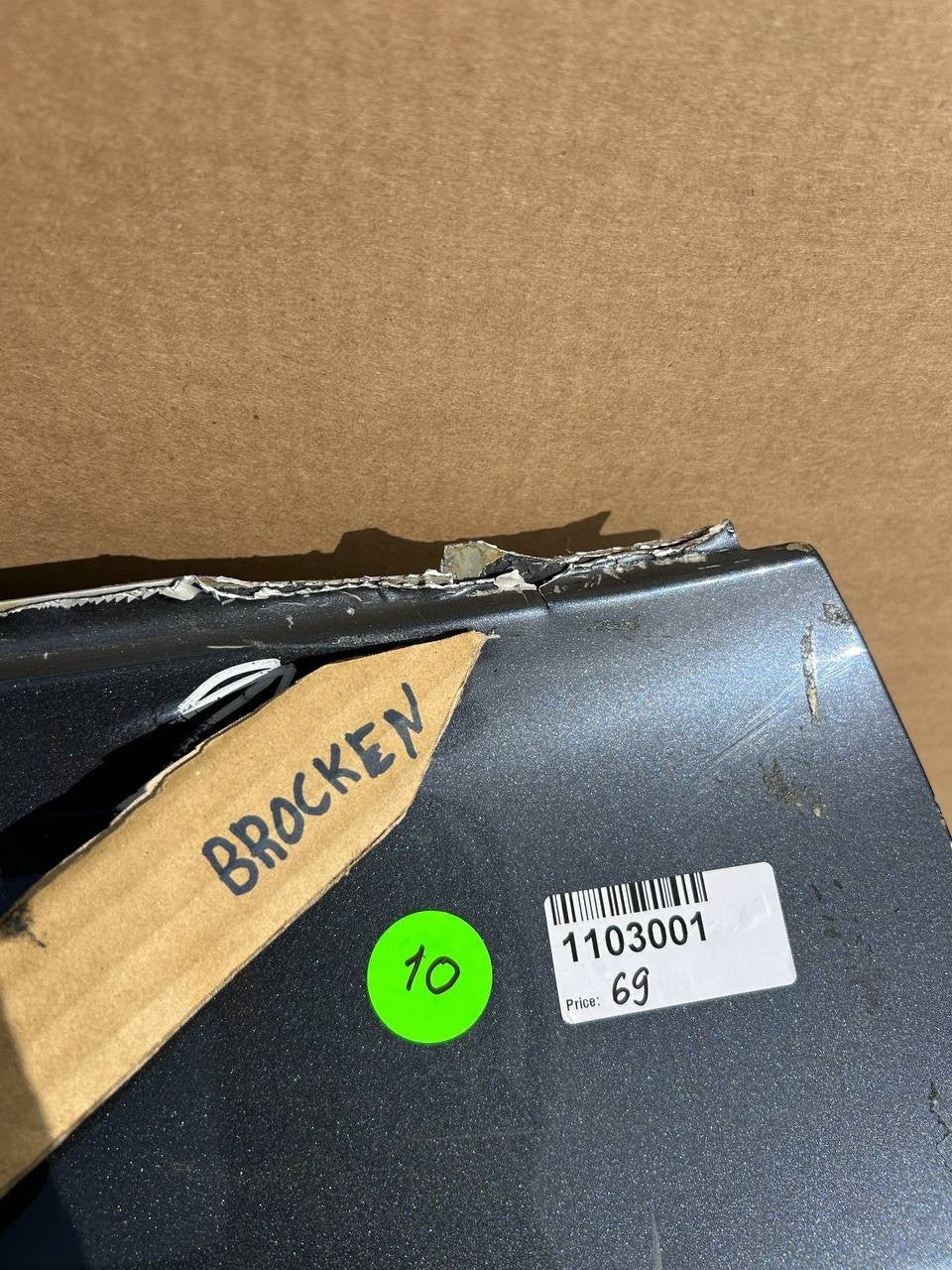 ✅ 2020-2023 Tesla Model Y Rear Left Door Shell Skin Gray OEM /broken