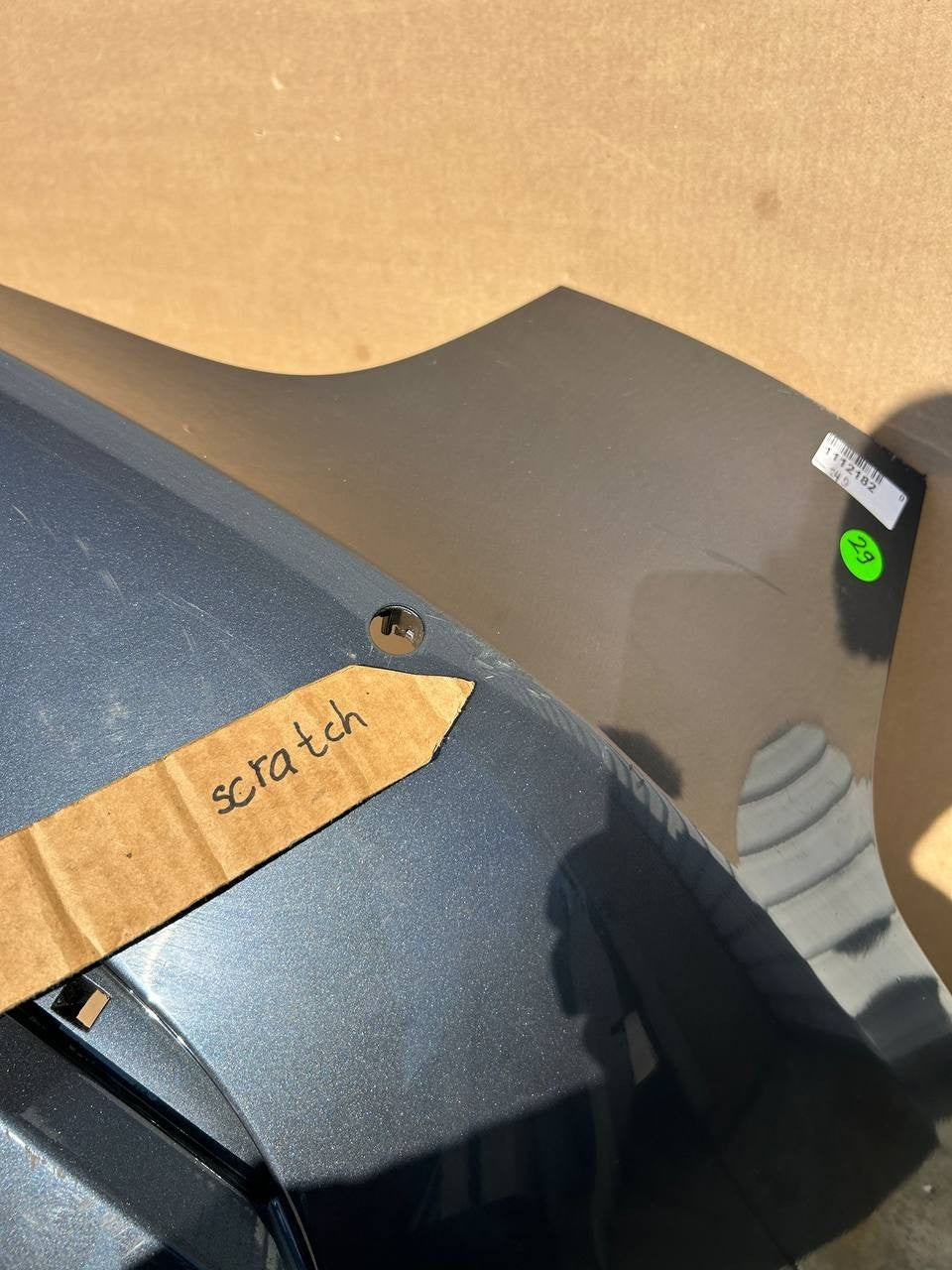 ✅2017-2023 Tesla Model 3 Rear Bumper Cover Gray w/scratches